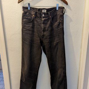 Citizens of Humanity Cora High Rise Relaxed Crop - size 27, black